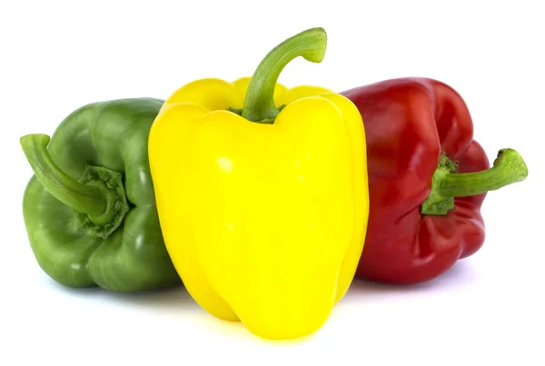 Bulgarian pepper isolated on white background — Stock Photo, Image