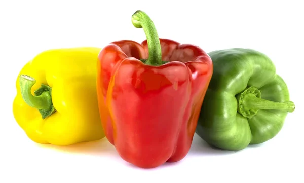 Bulgarian pepper isolated on white background — Stock Photo, Image