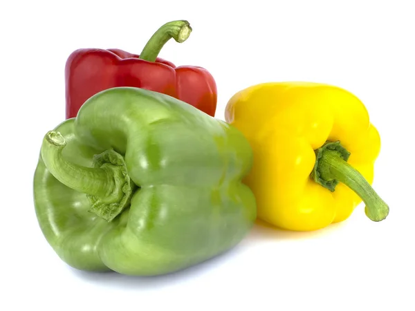 Bulgarian pepper isolated on white background — Stock Photo, Image