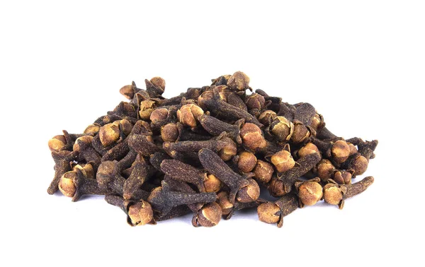 Dry cloves spice isolated on white background — Stock Photo, Image