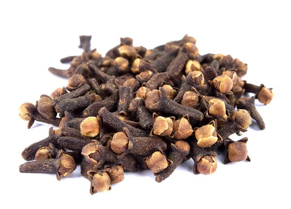 Dry cloves spice isolated on white background — Stock Photo, Image