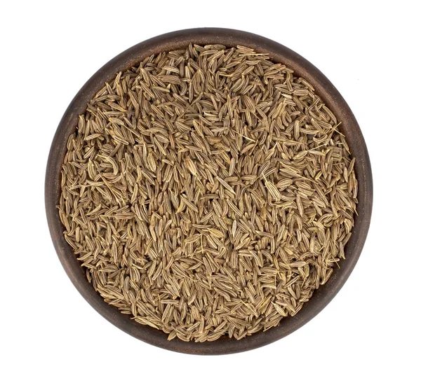 Cumin seeds or caraway isolated on white background — Stock Photo, Image