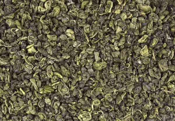Dried green tea background, tasty, natural, top view