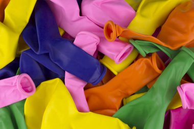 Balonların parlak renkli arkaplanı