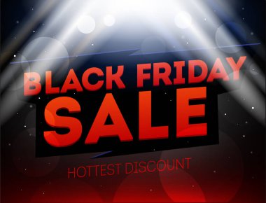 Kara Cuma bayrağı, basitçe vektör illüstrasyonu 