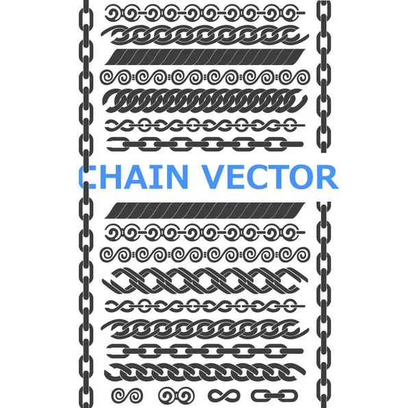 Kettingen Achtergrond Gewoon Vectorillustratie — Stockvector