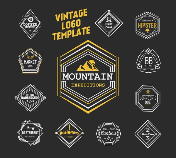 Vintage Frame Template Simply Vector Illustration — 스톡 벡터