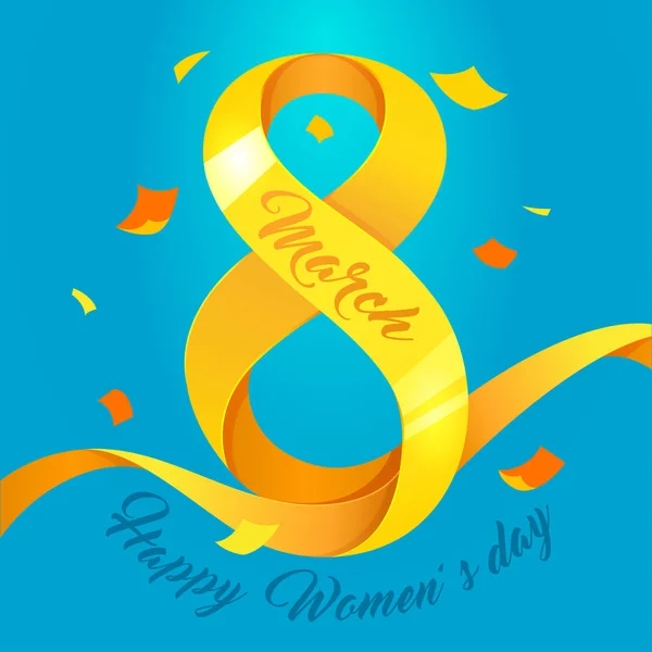 Παγκόσμια Ημέρα Γυναικών Μαρτίου Παγκόσμια Ημέρα Της Γυναίκας Ευχετήρια Κάρτα — Διανυσματικό Αρχείο