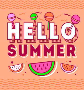 Yaz tatili poster Merhaba.