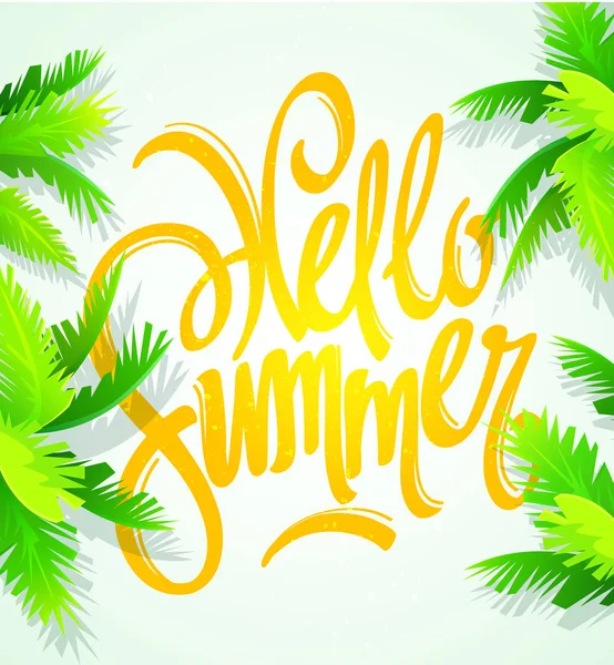 Witam Plakat Summer Podróżujący Szablon Plakat Letni Ilustracja Wektor — Wektor stockowy