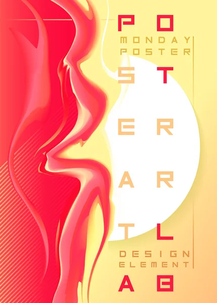 Banner Gráfico Moderno Abstracto Color Banderas Abstractas Degradadas Con Formas — Archivo Imágenes Vectoriales