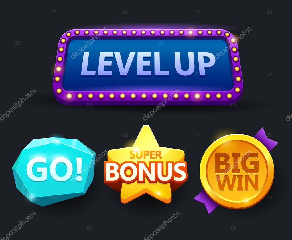 Game Icon Bonus And Items Illustration Collection Icon Design For Game Ui Banner Design For App Interface Game Development Playing Cards Slots And Roulette Isolated On White Premium Vector In Adobe