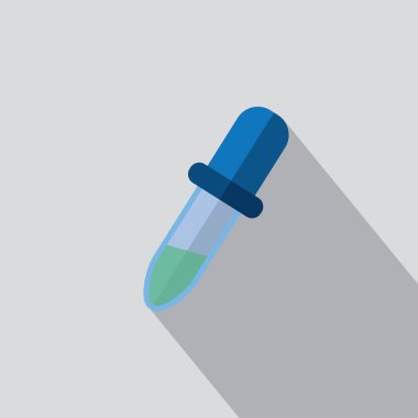 pipet düğmesini vektör, düz tasarım