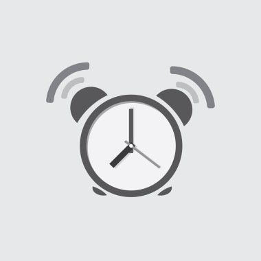 Saat simgesi, düz tasarım
