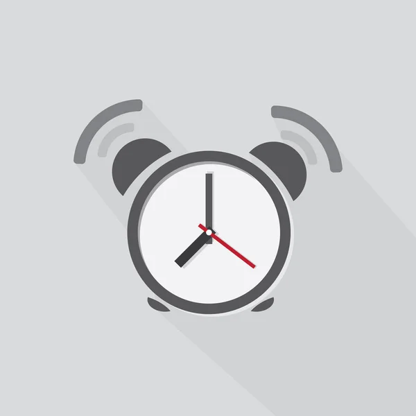 Icono del reloj, diseño plano — Vector de stock