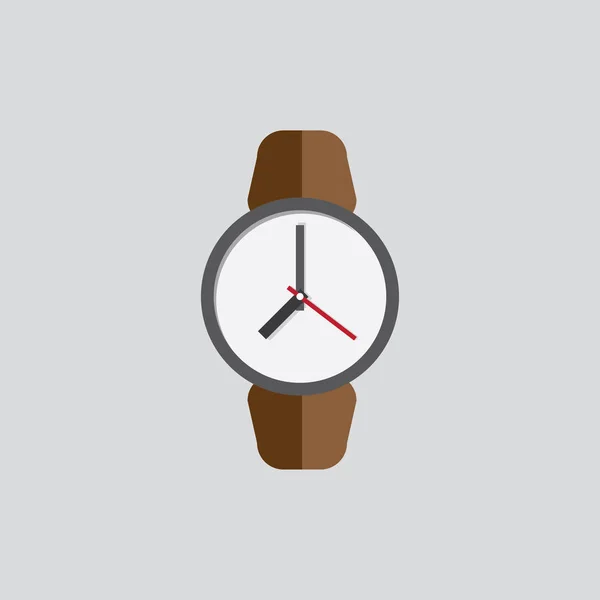 Ikona hodinky vektor, plochý design — Stockový vektor