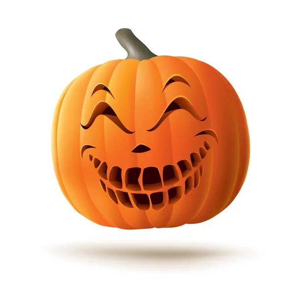 Evil smiling jack lantern — Stock Vector