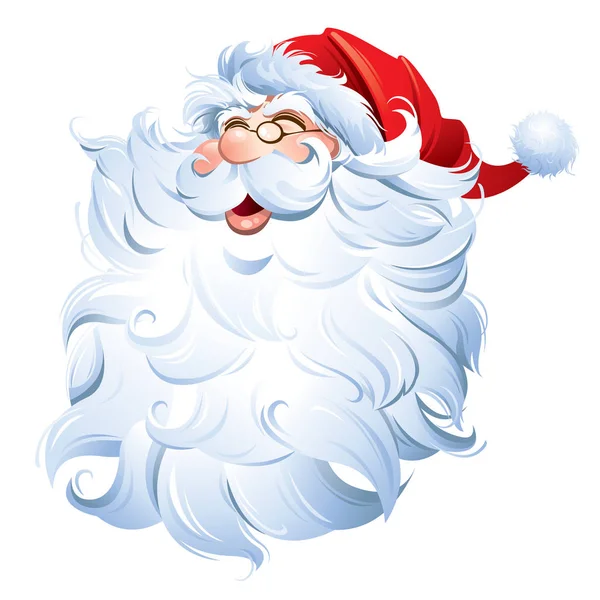 Babbo Natale banner sorridente — Vettoriale Stock