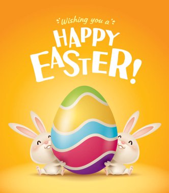 Easter bunnies ve yumurta 