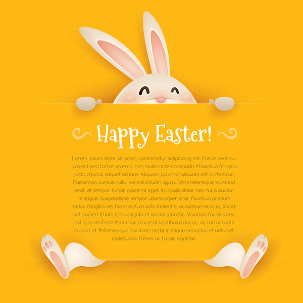  Пасхальный кролик с большим знаком
.