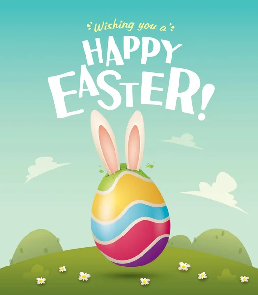 Lapin de Pâques bientôt sorti ! — Image vectorielle