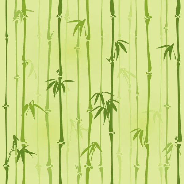 Řada z bambusových stromů — Stockový vektor