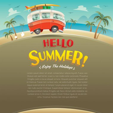 yolda turist otobüs