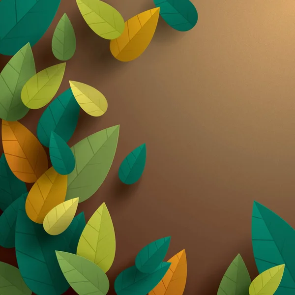 Motif sans couture des feuilles — Image vectorielle