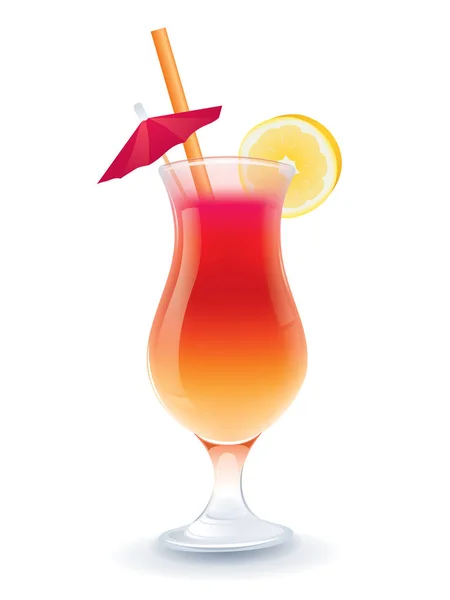 Tropische cocktail drinken — Stockvector