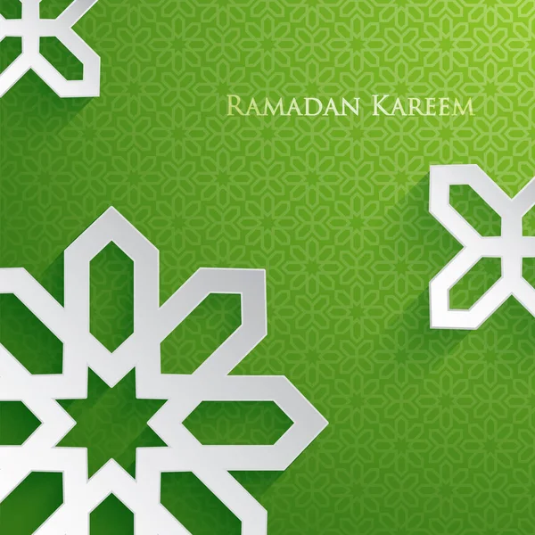 Tarjeta de felicitación Ramadán — Vector de stock