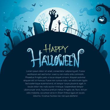 mezar ve yerden çıkıntılı eller ile mezarlığı