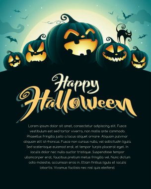 moon ile parlayan oyulmuş kabak