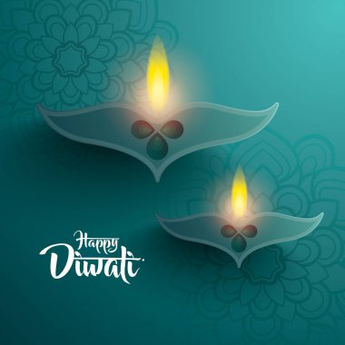 geleneksel Hint diya kandil.