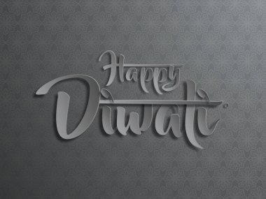 Mutlu Diwali metin tasarım