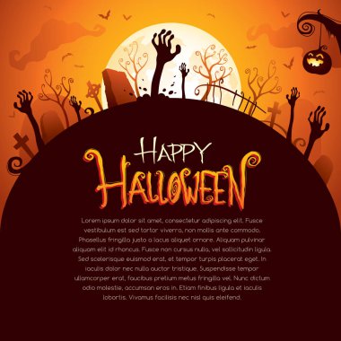 mezar ve yerden çıkıntılı eller ile mezarlığı