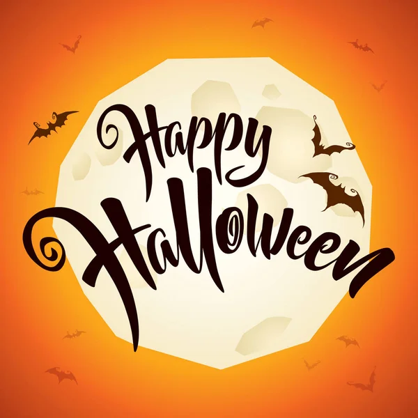 Happy halloween bokstäver — Stock vektor