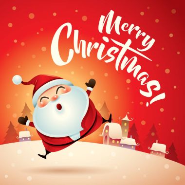 Noel Baba Noel kar sahnesinde