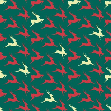 Noel Reindeer. Seamless modeli.