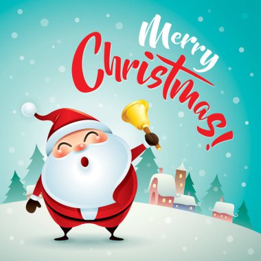 Noel Baba Noel kar sahnesinde