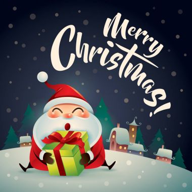 Noel Baba Noel kar sahnesinde