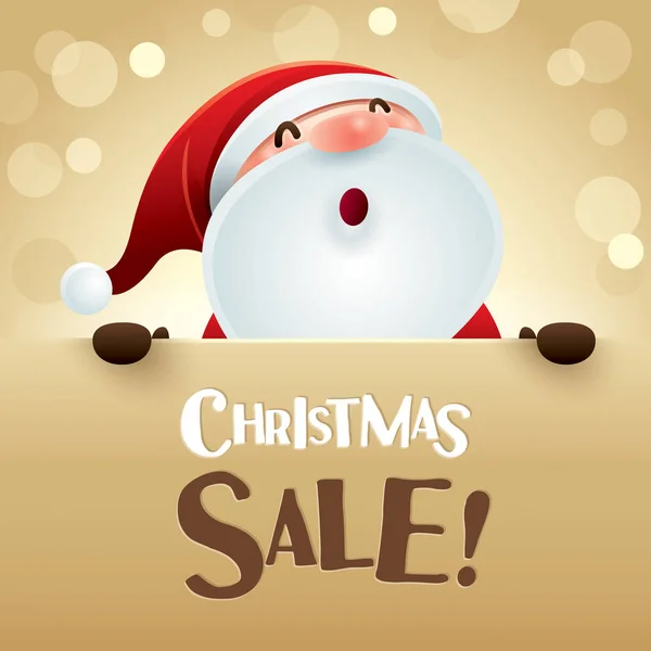 圣诞销售和圣诞老人! — 图库矢量图片