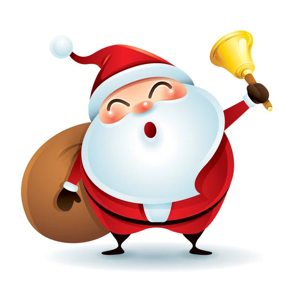 Santa Claus, aki egy harang — Stock Vector