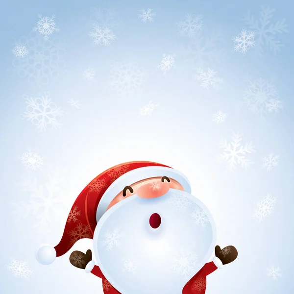 Let it snow with santa — Stock Vector