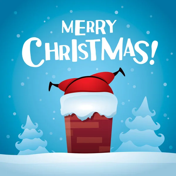 Wesołych Świąt Bożego Narodzenia! Święty Mikołaj — Wektor stockowy