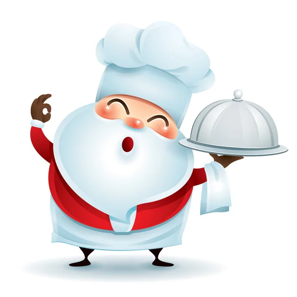 Chef Santa Claus — Stock Vector