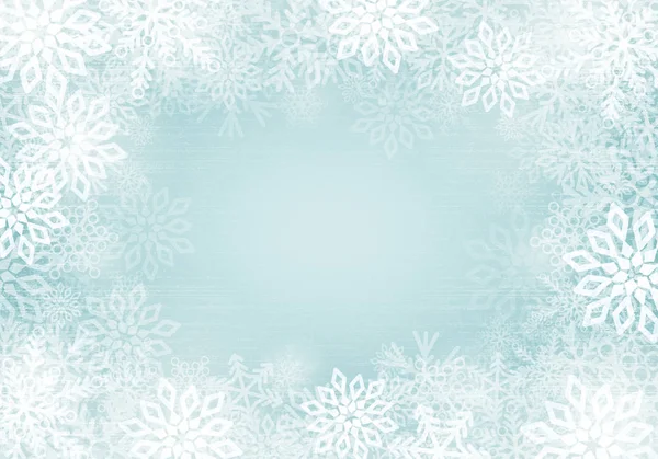 Copos de nieve Fondo sin costuras — Vector de stock