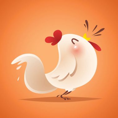 Karikatür komik horoz