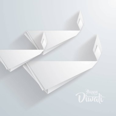 Mutlu Diwali kağıt grafik