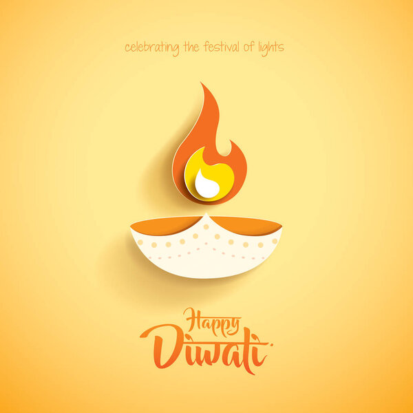 Happy Diwali Paper Graphic