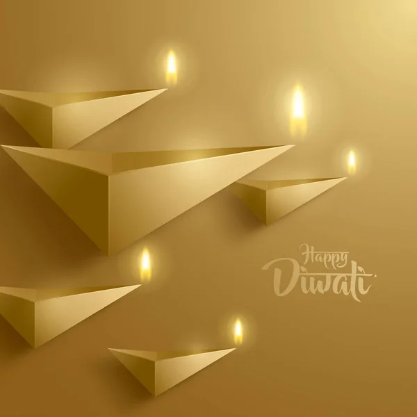 Glückliche Diwali-Grußkarte — Stockvektor